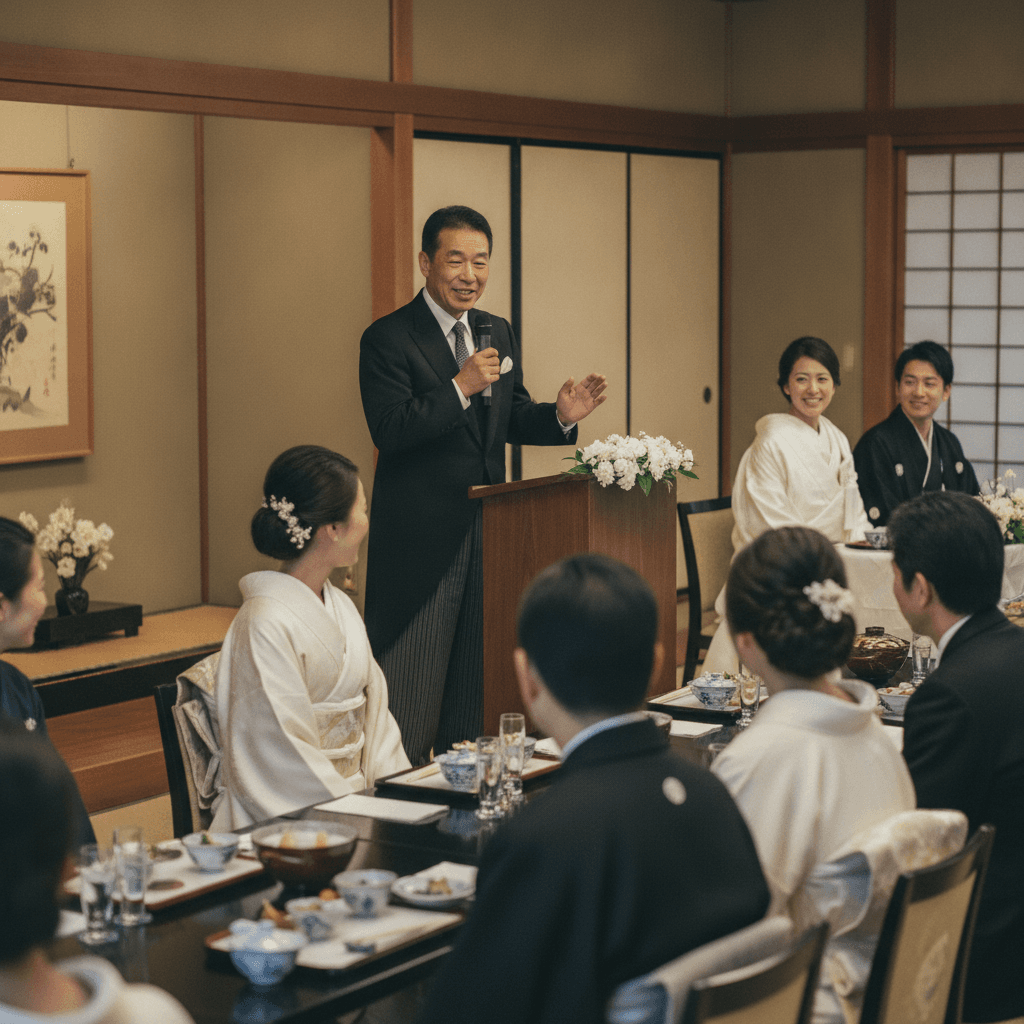 結婚披露宴スピーチ、料亭で輝くプロのマナーと心構え
